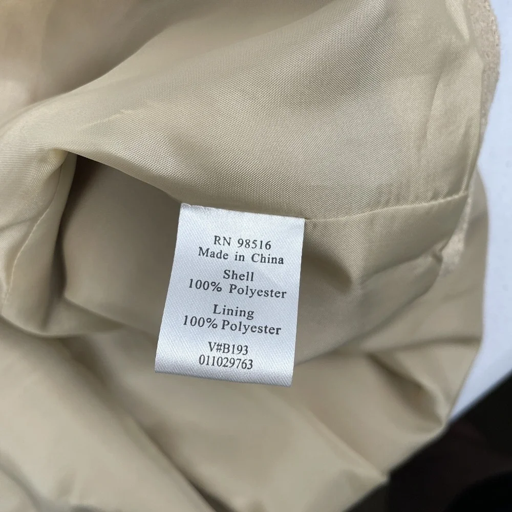 Coldwater Creek Shirt Jacket Shacket Women's Size 18W Beige‎ Snap Up Polyester